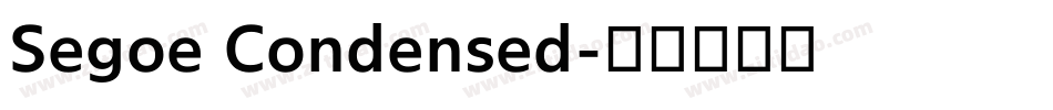 Segoe Condensed字体转换